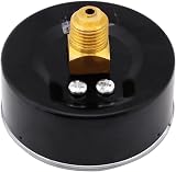 Hilitand Hydraulic Oil Pressure Gauge 0-6 Bar 1/4 NPT Metal Case High Precision view 9