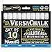 White Liquid Chalk Markers (10-pack) by VersaChalk - For Chalkboard Signs, Blackboards, Glass, Windows