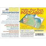 PhotoPOSTOS pack of 50 Self Adhesive Acid Free Postcards