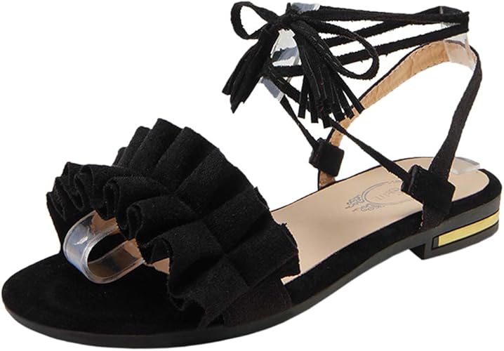 ruffle flat sandals