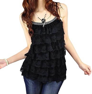 women's tiered ruffle tops