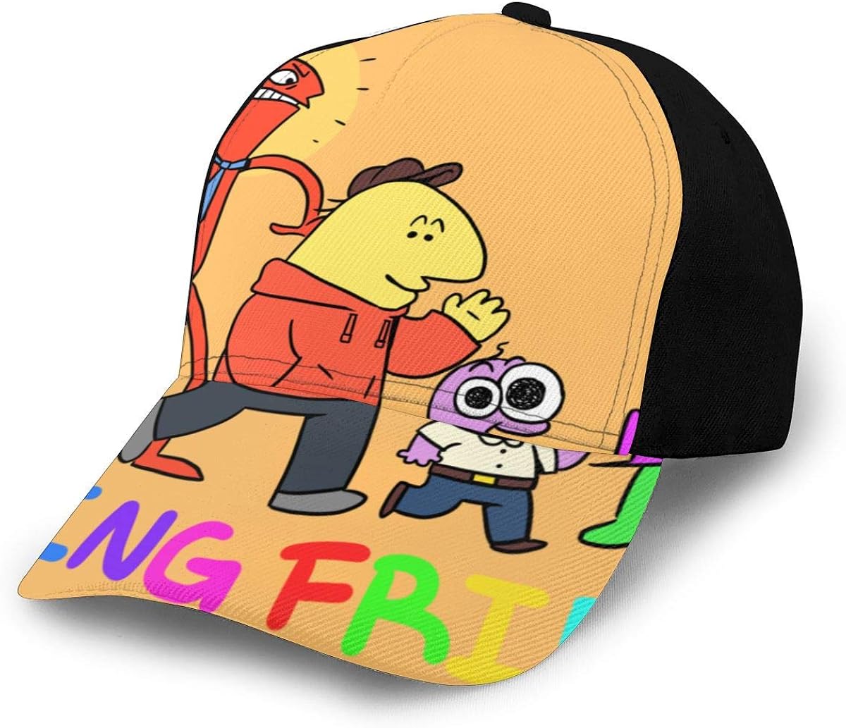 Smiling Friends Unisex Fashion Classic Full Print Visor Hat Adjustable