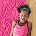 Gaiam Kids Yoga Mat Exercise Mat, Yoga for Kids with Fun Prints - Playtime for Babies, Active & Calm Toddlers and Young Children, Pink Zebra, 3mm