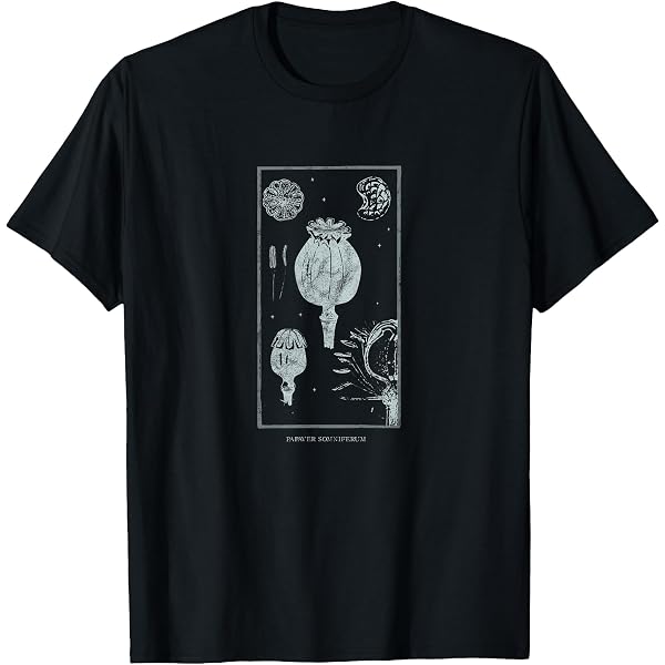 Amazon.com: Occult Opium Poppy Psychoactive Drugs Gothic Grunge