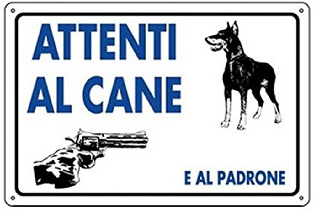 12 "x8" Avvertimento Americano Bullo Cane Segno Di Metallo - Foto 3