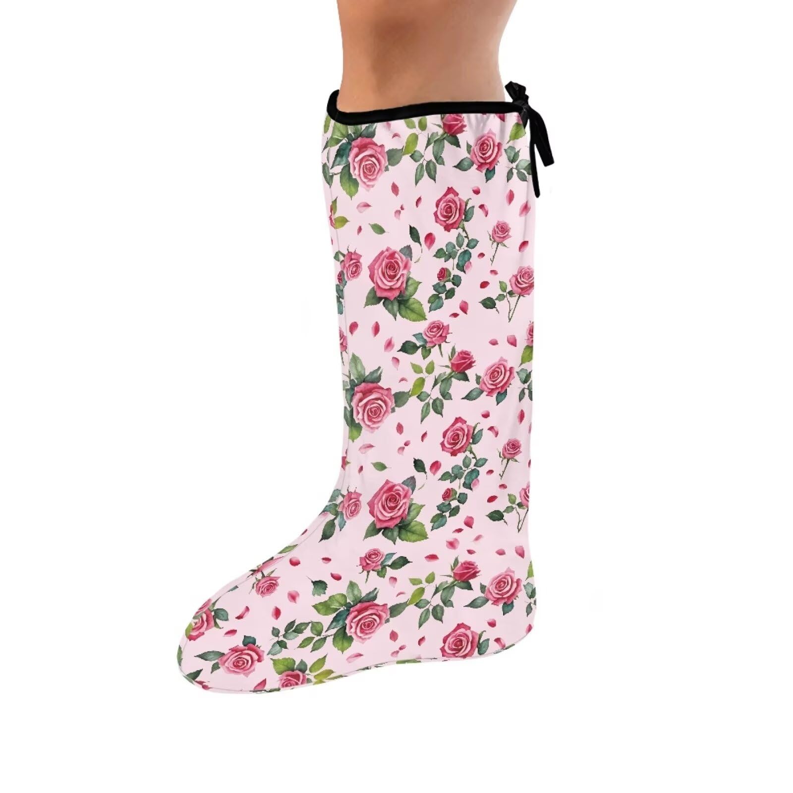 LedBack Pink Roses Cast Cover for Foot and Leg