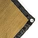 ALEKO PLK0505BE Pet Dog Kennel Sun Shade Cover Weather Protection with Aluminum Grommets 5 x 5 Feet Beige
