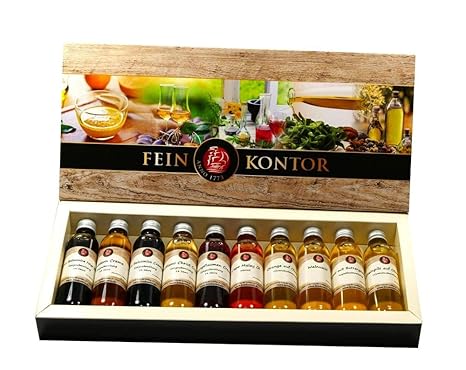 Gourmet Geschenkset Crema Essig und Öl (10x40ml)