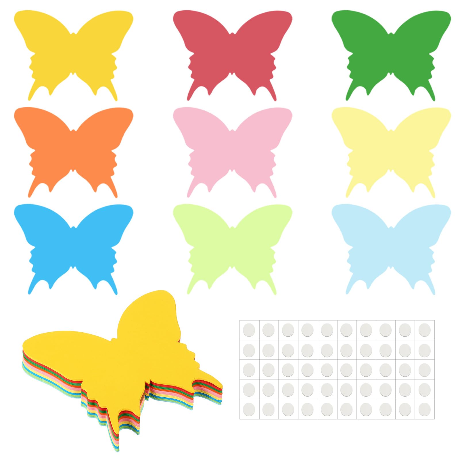 PATIKIL Butterfly Cutouts, 45 Pack Paper Butterflies, Colorful Butterfly Cutout for Classroom Decoration DIY Craft Project, Assorted Color