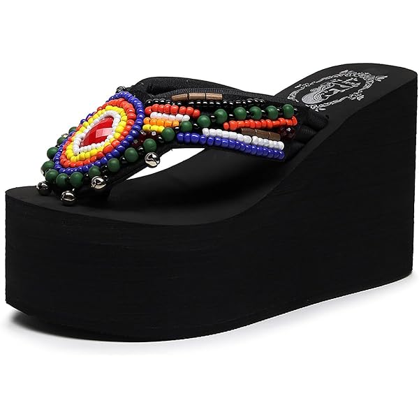 Amazon.com | TOKYO-T Wedge Thong Sandals for Women Cute