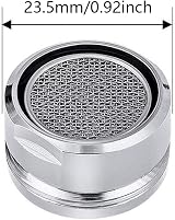 ElegantTin 6Pcs Water Saver Tap Aerator Replacement 24mm Stainless Silver view 6