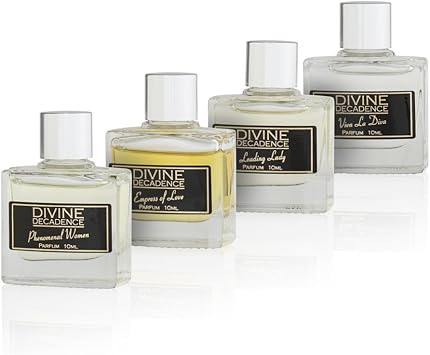 Divine Decadence Mini Perfume Set de regalo para su caja 4 x 10 ml: Amazon.es: Belleza