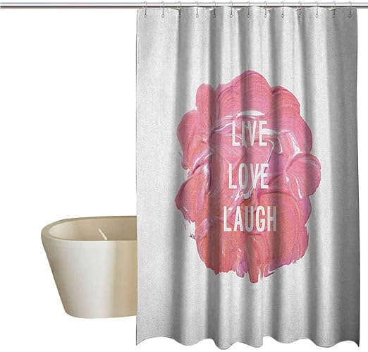 Amazon Com Genhequnan Live Laugh Love Shower Window Curtain