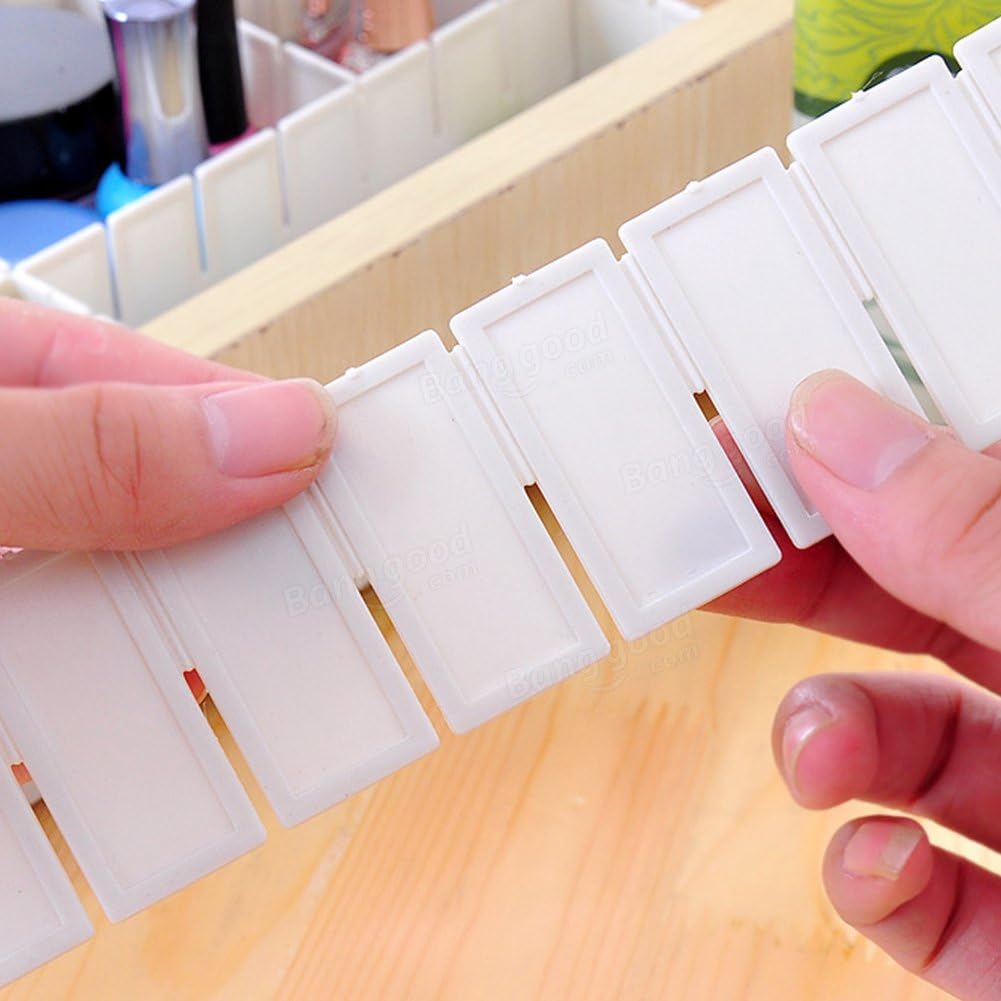 Almacenamiento y organización Divisor de cajón de Rejilla 6 separadores