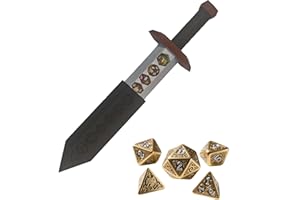 TCGADVN DND Dice Box, Sword Dagger Dice Holder for Gifts, Cool Polyhedral Role Playing Game Dice Box, Fantasy DND Tabletop RPG Accessories for Player (Sword)