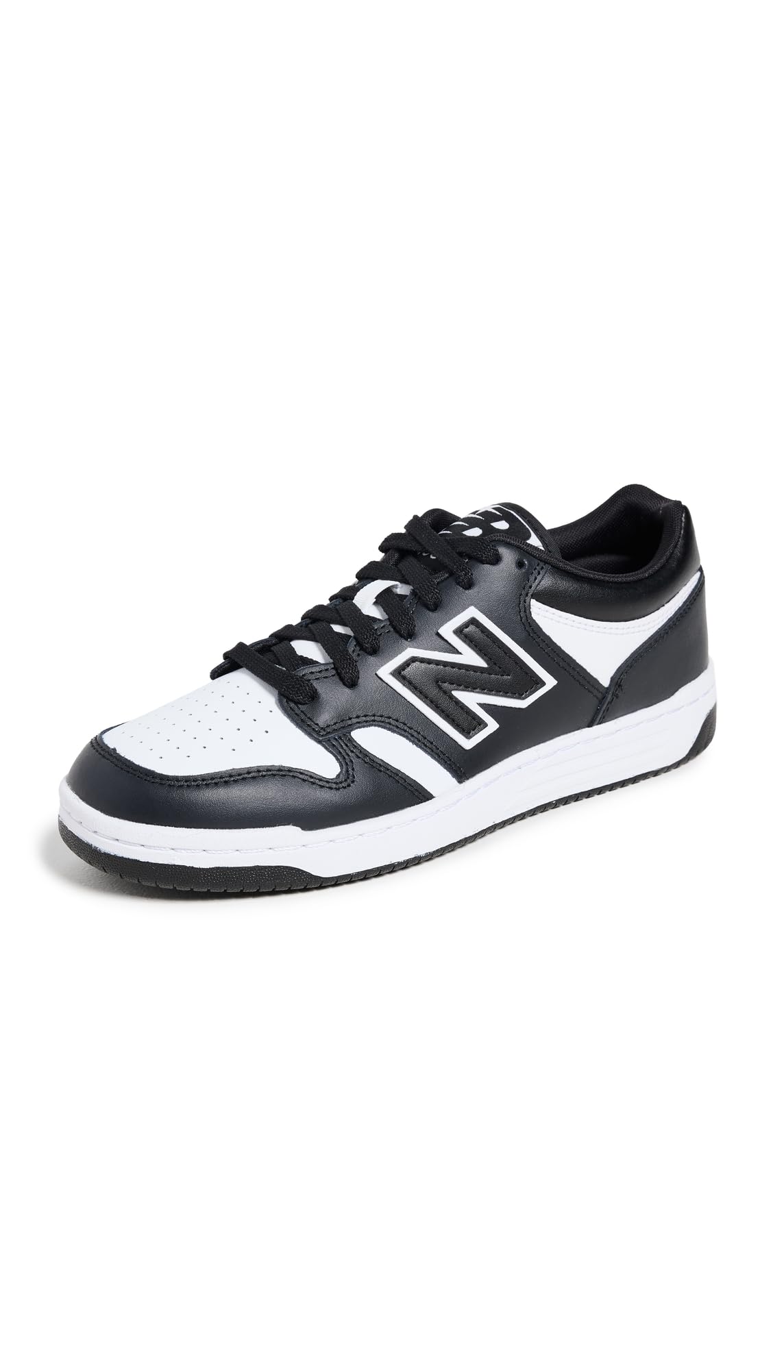 New Balance Unisex-Adult BB480 V1 Sneaker, White/Black, 9 Image