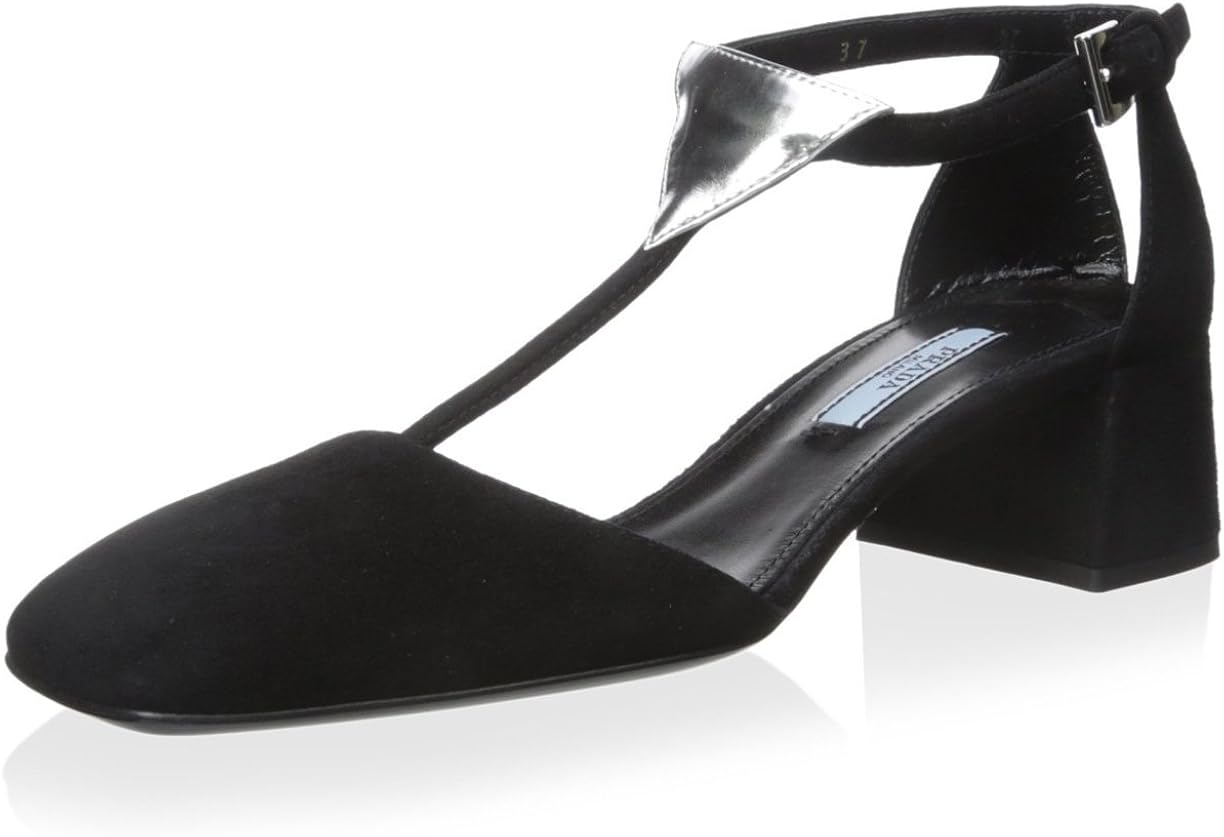Amazon.com | Prada Women's Dress Sandal, Black, 38 M EU/8 M US | Pumps