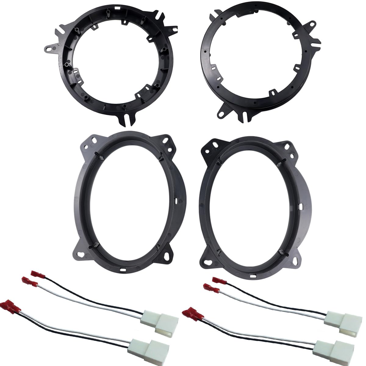 Photo 1 of DKMUS Speaker Spacer for Toyota Lexus Scion Subaru 6" to 6-3/4" + 6" x 9" Adapter with Wiring Harness (6"+ 6"x9")