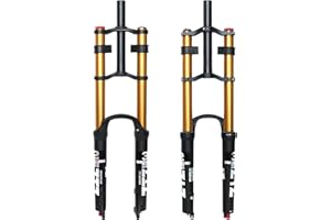 ZTZ 26/27.5/29 inch Mountain Bike Air Suspension Fork,Rebound Adjustment,180mm Travel,QR 9x100mm, 1-1/8 Straight Steerer, Ultralight Double Shoulder Design Front Fork for XC/AM MTB