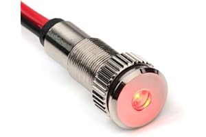 Plug-N-Play Instrument Cluster LED Indicator Light Dash Bulbs. Aluminum Pilot Lights. Colored Acrylic Lens. Flush Panel Mount