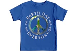 VQD Earth Day Shirt for Kid 4-8 Years Boys Girls Every Day Save Planet T-Shirt Protect Environmental Nature Tee Tops