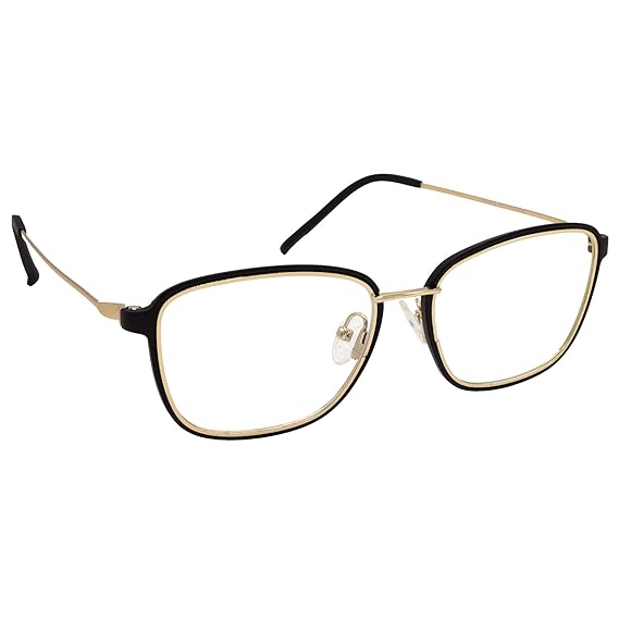 Buy Hrinkar Rectangle Black Gold Full Rim MetalPlastic Latest Stylish