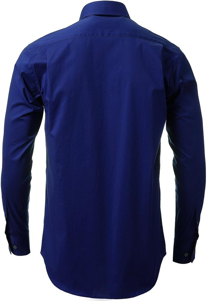 diig Dress Shirt for Men - Slim Regular Fit Work Shirt, White Red Blue XS M 2 XL at  Men’s Clothing store