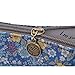 Parateck Floral Print Zipper Cosmetic Makeup Case Pouch Travel Bag Tote, Large (Blue)