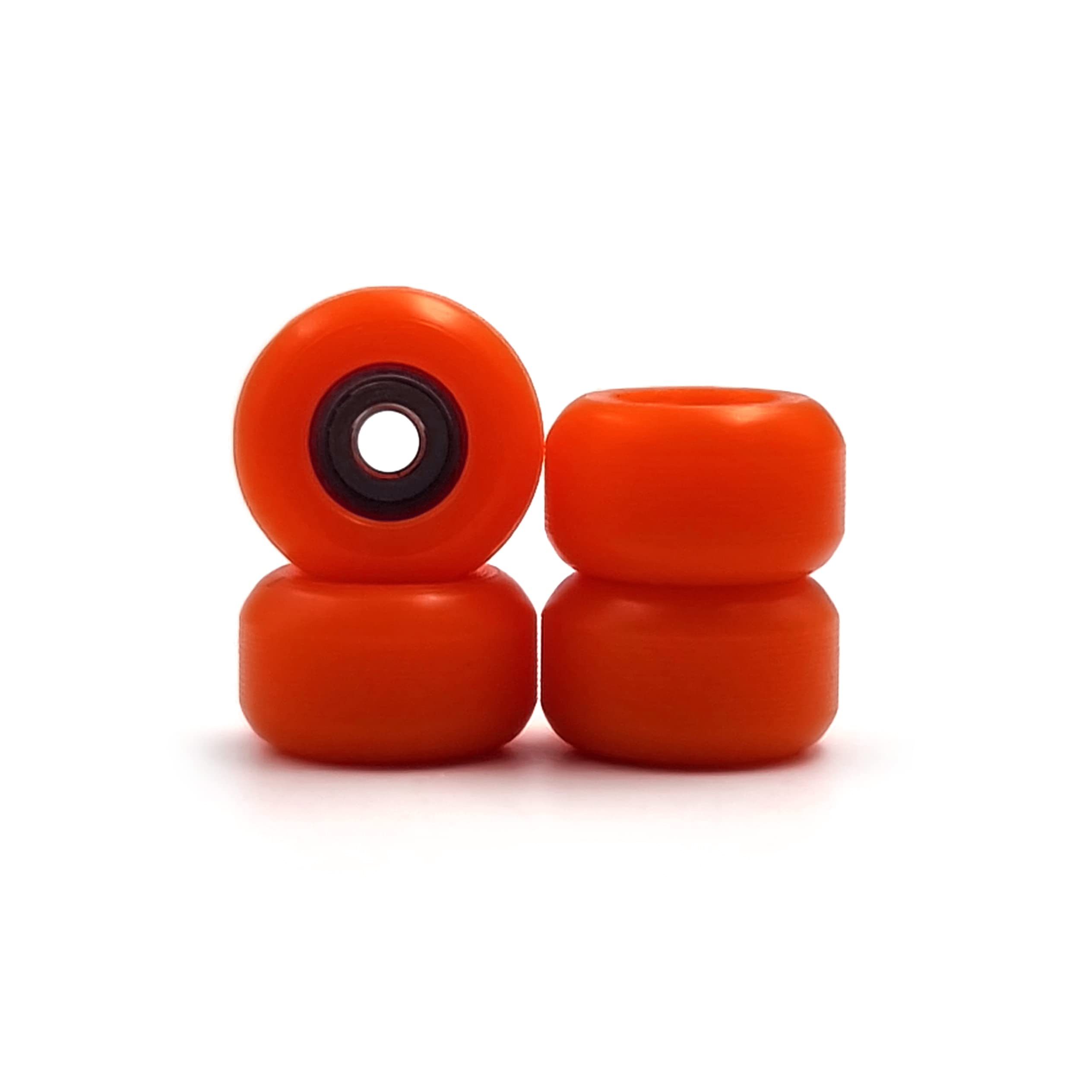 SPITBOARDS Finger Skateboard Wheels Set of 4 CNC PU Finger Skate Wheels Red