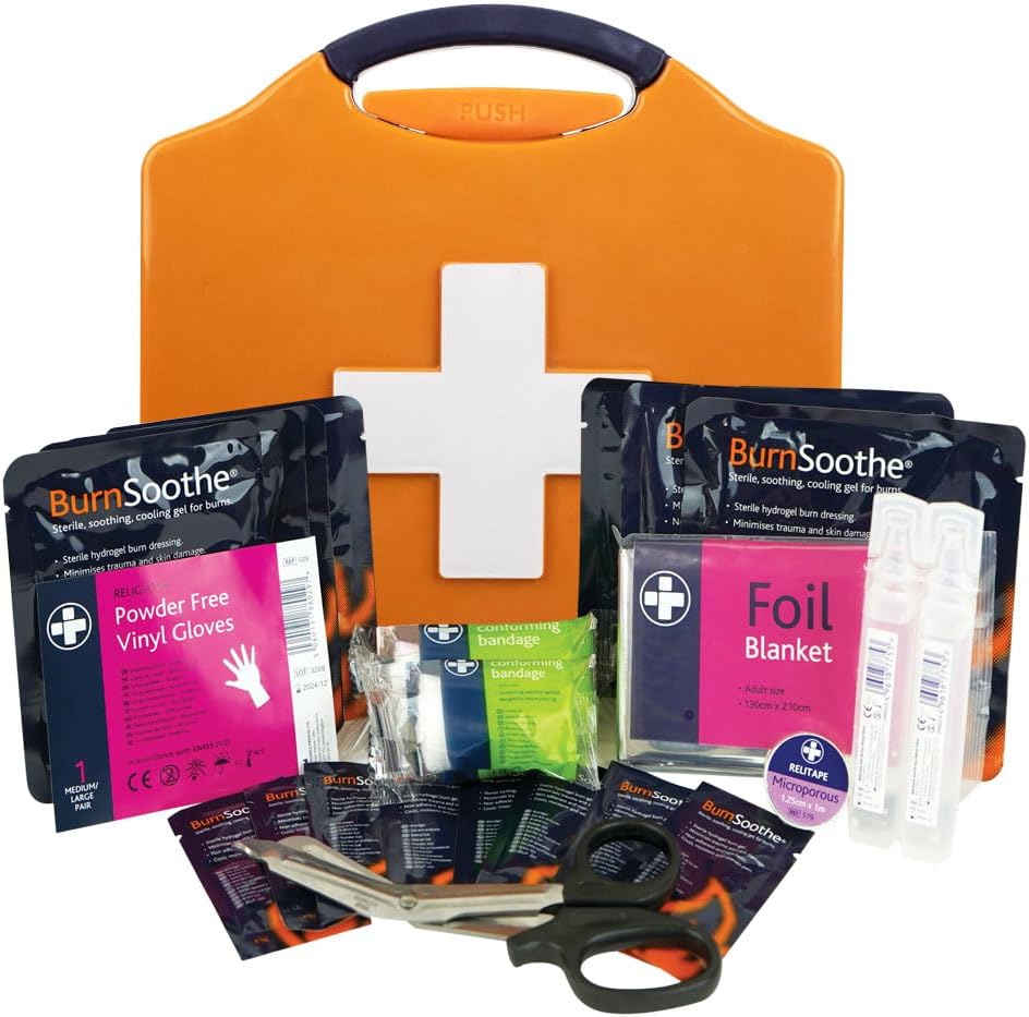 Reliance Medical BurnSoothe First Aid Burn Kit Orange Aura Box Comprehensive