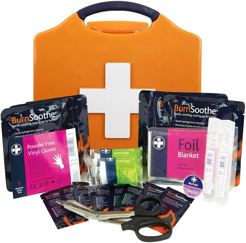 Reliance Medical BurnSoothe First Aid Burn Kit Orange Aura Box Comprehensive