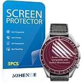 MIHENCE Compatible for Swatch MoonSwatch Screen Protector, HD Full Coverage Invisible TPU Screen Protector Compatible for Swatch Speedmaster Moonswatch (3PCS)