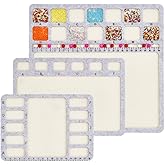 BENECREAT 3 Style Felt Beading Mat, Felt Design Bead Boards with Centimeter Alphabetic Scale Beads Tray Bead Pads for Art Crafts Jewelry Making Beading Supplies