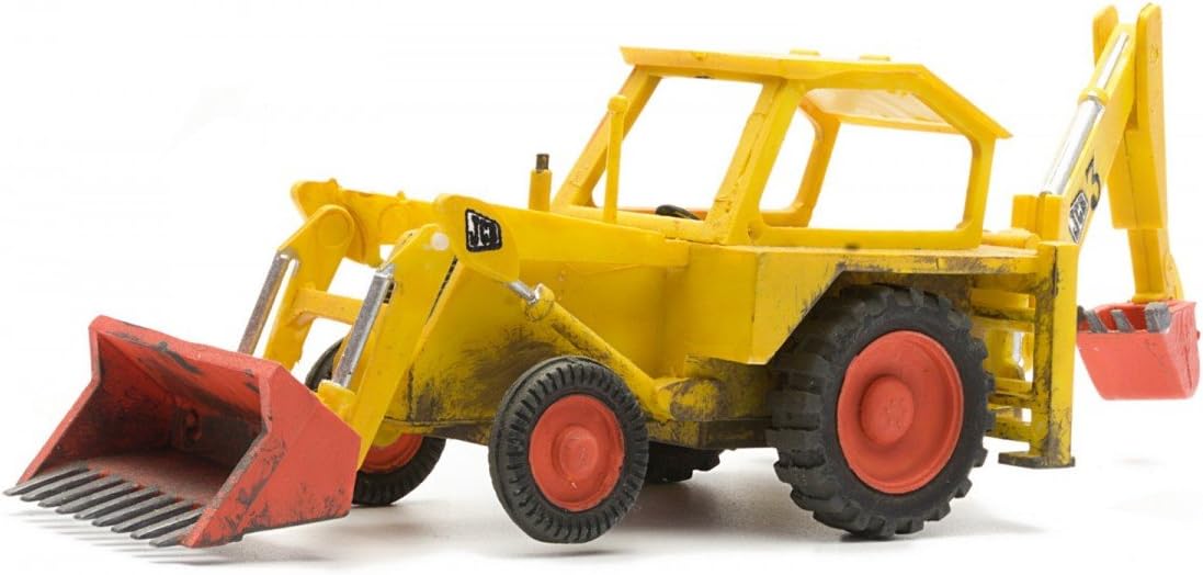 Dapol Model Railway JCB Plastic Kit - OO Scale 1/76, Yellow, Small