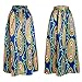 Afibi Women African Printed Casual Maxi Skirt Flared Skirt Multisize A Line Skirt (X-Large, Pattern 1)