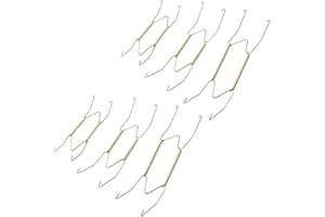 KUMGROT 6pcs Decorative Plate Hangers Wire Plate Hangers Holders Plated Invisible Wall Decorative Hooks Plate Wall Hooks 6 Inch 8 Inch 10 Inch