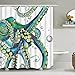 Alishomtll Bathroom Shower Curtain Colorful Fashion Octopus Shower Curtains Durable Fabric Bath Curtain Waterproof Bathroom Curtain with 12 Hooks, Colorful Fashion Octopus Shower Curtain