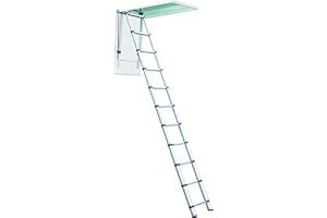 Telesteps 1000L OSHA Compliant 8-10 ft Ceiling Heights Telescoping Attic or Loft Retracting Ladder (Without Door)