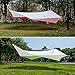 Naturehike Lightweight Camping Tarp Shelter Beach Tent Sun Shade Awning Canopy with Tarp Poles, Portable Waterproof Sun-proof 204.7x181/157.5x137.8 for Hiking Fishing Picnic (Green&Grey-L)