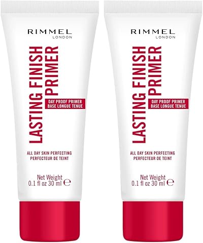 Rimmel London Lasting Finish Pore Minimizing Primer Clear Matte 30 ml Pack of 2