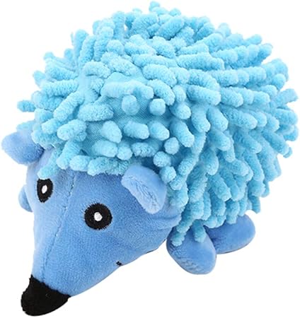 blue hedgehog dog toy