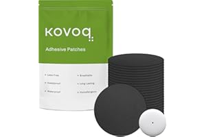 KOVOQ 25PCS Sensor Covers for Freestyle Libre 2, Waterproof Hard shell Cover,No Glue on Sensor,1-Hand Patching/Removing, Adhesive Patches,CGM Over patch,Freestyle Libre 14 Day Sensor Patches