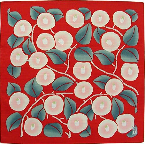 hurosiki or Lunch cross Dream Double Brim Years, Red 50 cm 100% Cotton