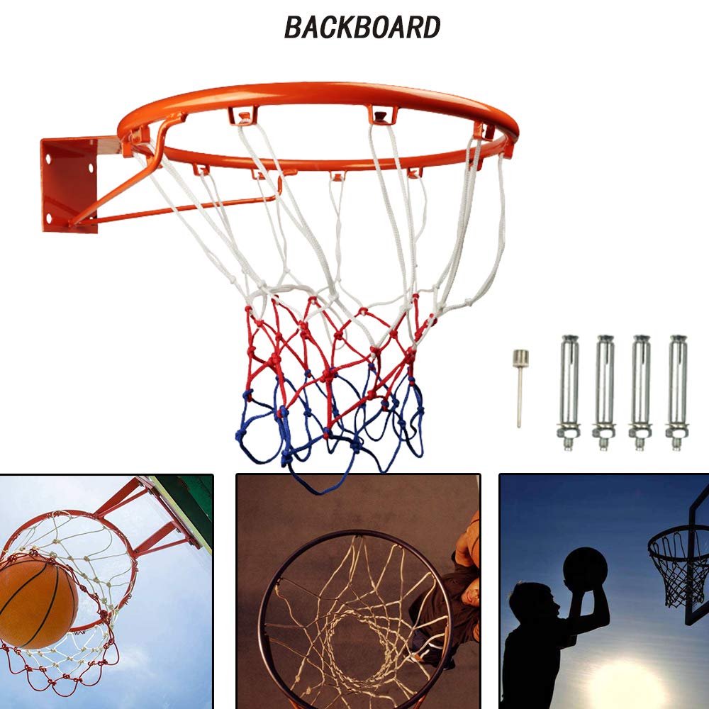 Backboard Systems Sporting Goods Full Size Basketball Hoop Ring Net