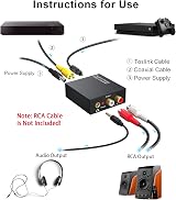 MICROWARE 192KHz DAC Converter Toslink to Analog Stereo RCA 3.5mm PS3 PS4 Xbox view 3