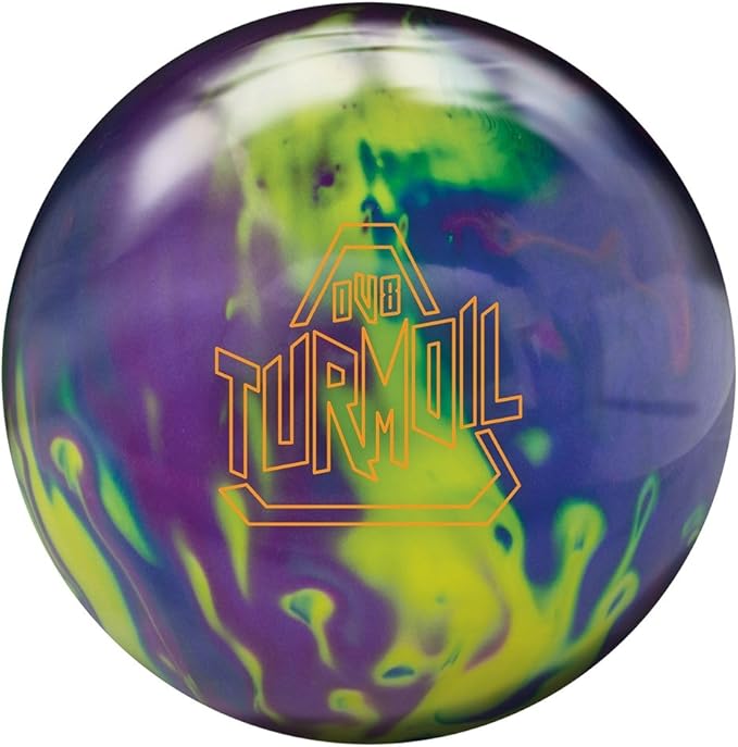DV8 Turmoil Pearl Bowling Ball Turmoil Pearl Bowling Ball, Navy/Purple/Yellow, 15