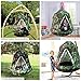 GARTIO Hanging Tree Tent, Swing Play House, Portable Hammock Chair, with LED Decoration Lights, Inflatable Cushion, Suit for Adult and Kids Indoor Outdoor, Max Capacity 330lbs (Camouflage)