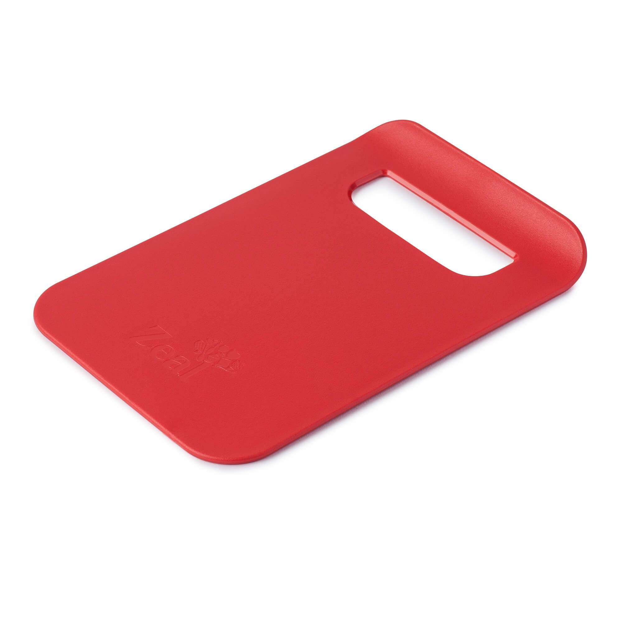 Zeal “Straight To Pan” Slim Kitchen Chopping Board, Plastic, Red, 21.5 x 14.5 x 2 cm