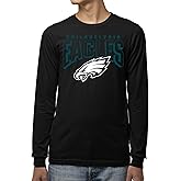 Junk Food Clothing x NFL - Unisex Adult Bold Logo - Officially Licensed Long Sleeve T-Shirt