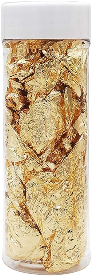 Flosky 2g Edible Gold Leaf Foil Cooking Drink Food Dessert Cake Ice Cream Decoration Gilding Dining Safety